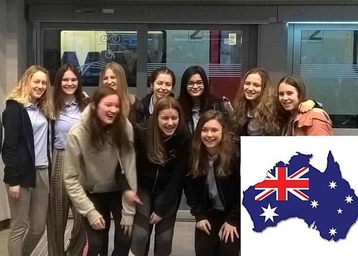Athena-leerlingen naar Australië